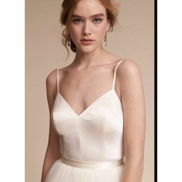 BHLDN Catherine Deane Jewel Bodysuit Bridal Ivory Size 0 NWT $300 - Picture 2 of 8